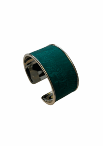 Majesté argentée Cuir de Carpe de Dombes - turquoise
