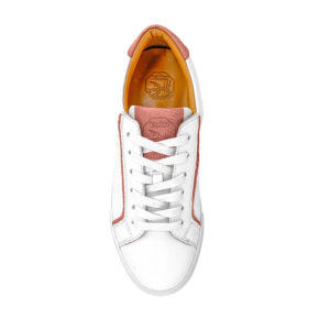 Basket unisexe Cuir de Carpe de Dombes - fuchsia