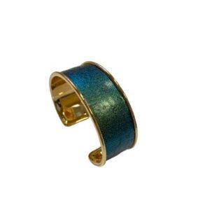 Majesté dorée Cuir de Carpe de Dombes - vert irisé