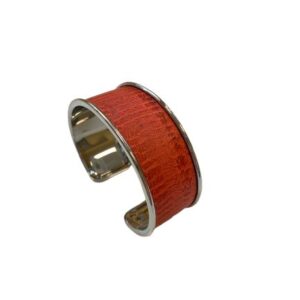 Majesté argentée Cuir de Carpe de Dombes - framboise