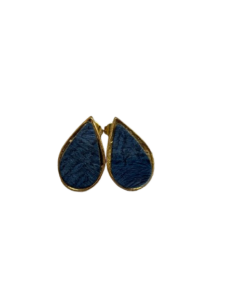 Puces d'oreilles gouttes Valentine bleu roi