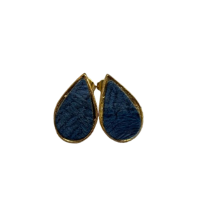 Puces d'oreilles gouttes Valentine bleu roi