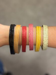 Bracelet simple Cuir de Carpe de Dombes