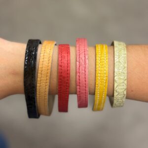Bracelet simple Cuir de Carpe de Dombes
