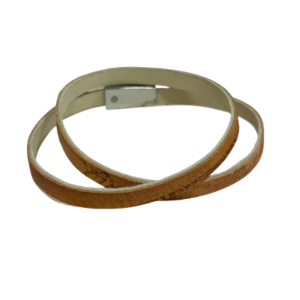 Bracelet ajustable en Cuir de Carpe de Dombes